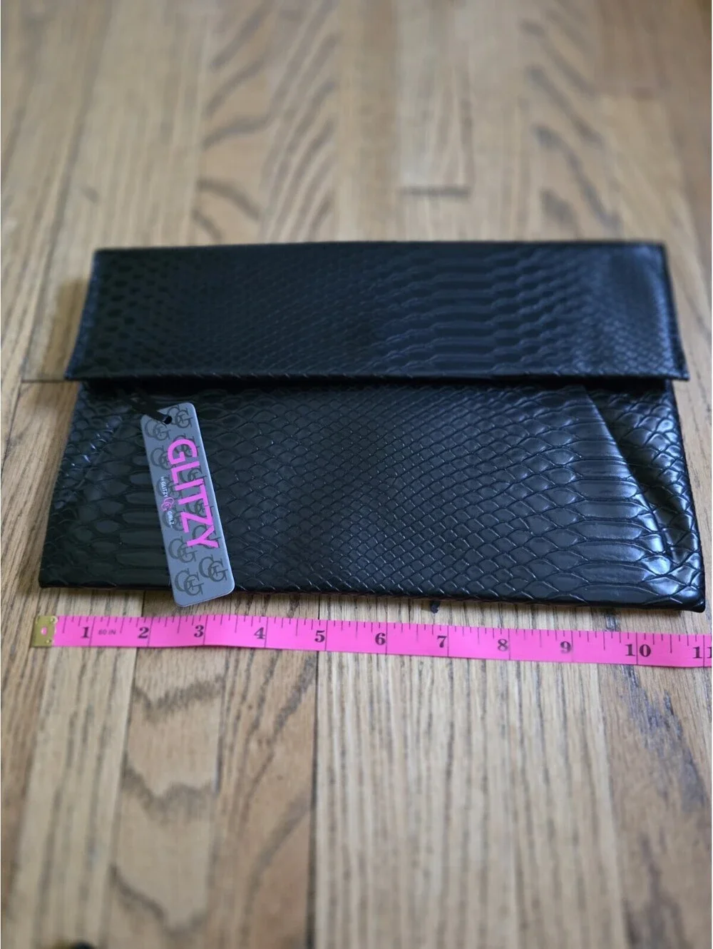 Simple Black Clutch - Glitzy Girlz